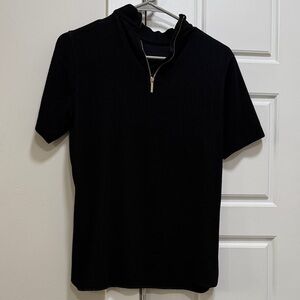 Hugo Boss Black Zip Collar Tee